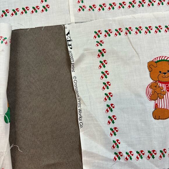 A Beary Merry Christmas Picture Book Patches 6 Panels Cranston Print Works Co - Picture 2 of 6